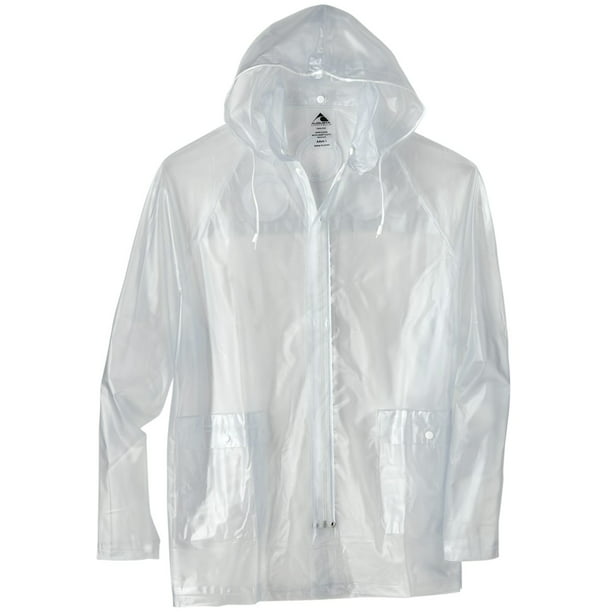Details about  / Women Men Clear Raincoat Transparent Waterproof Coat Jacket Hooded Outdoor Multi
